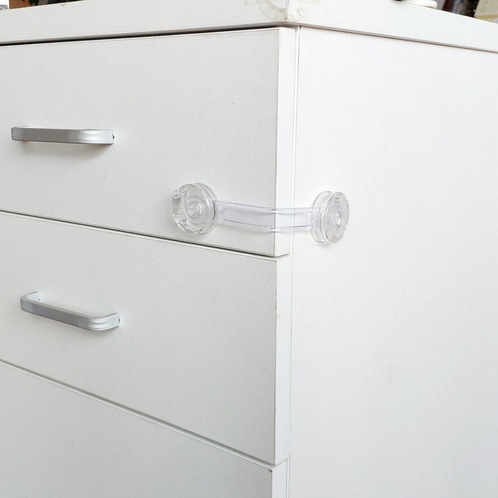 Multipurpose Portable Children Safety Lock Transparent Cabinet Locks Extended Baby Door Buckle Protection Cabinet Security Lock