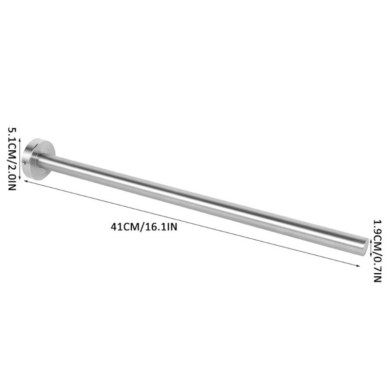 41cm Stainless Steel Towel Rack Towels Holder Bar Rail Hanger for Home Bathroom