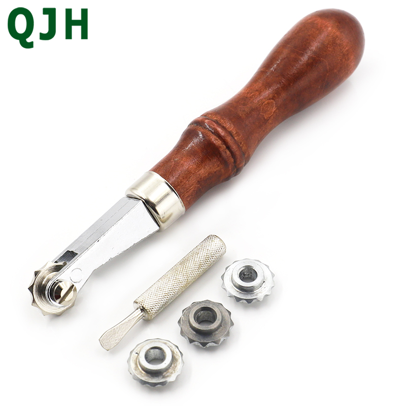 DIY näHenne Rad leder abstand stanzen werkzeug leder stanzen hilfs glasritzrades 3mm 3,5mm 4mm 5mm NäHenne ritzen Rad