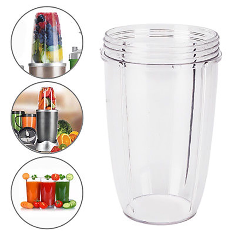 Tasse de presse-fruits Magic transparent | Remplacement pour NutriBullet Nutri Bullet, 18/24/32OZ/
