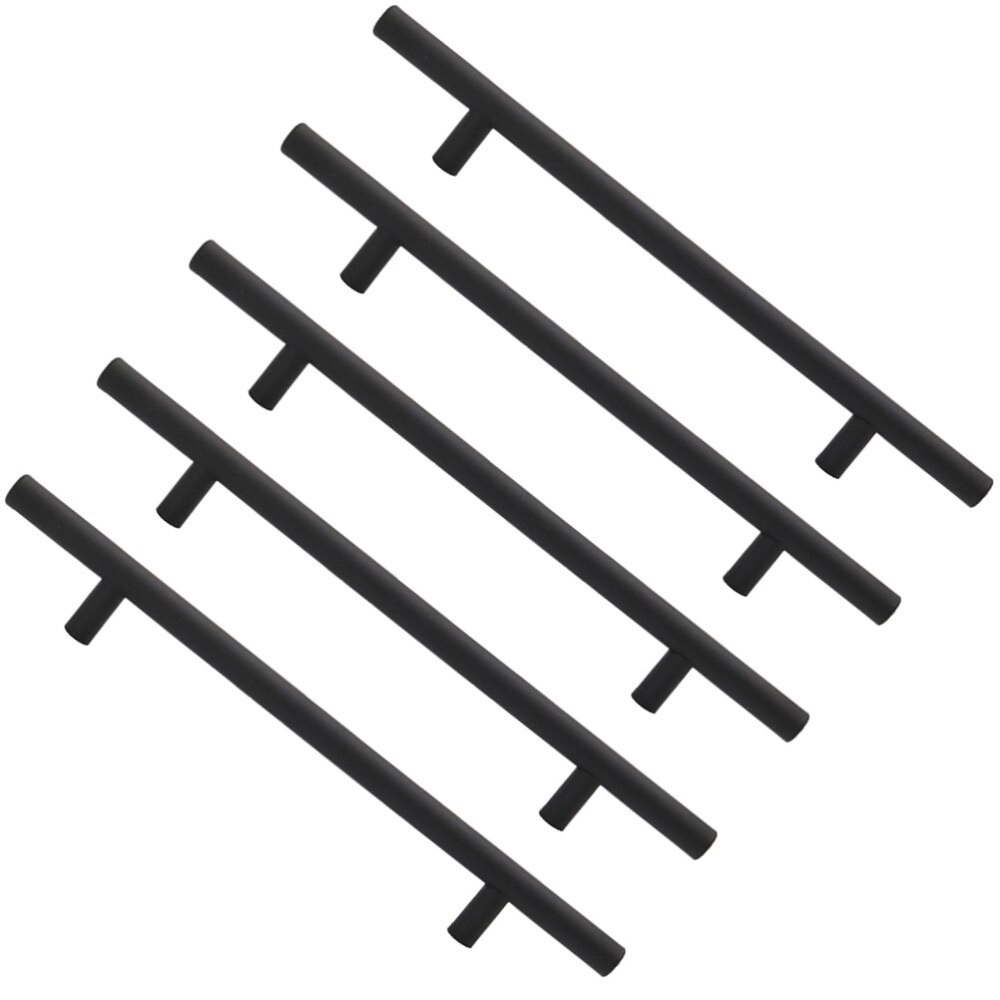 5pcs Stainless Steel Cabinet Pulls Furniture Drawer Handles Cupboard Closet Knobs for Kitchen Home (10x128x200)