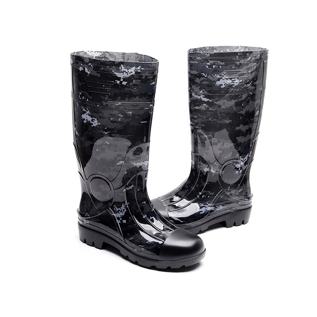 Aleafalling-Botas de lluvia impermeables de tubo alto para hombre, zapatos de invierno, Botas de goma para agua, para trabajo al aire libre, M74