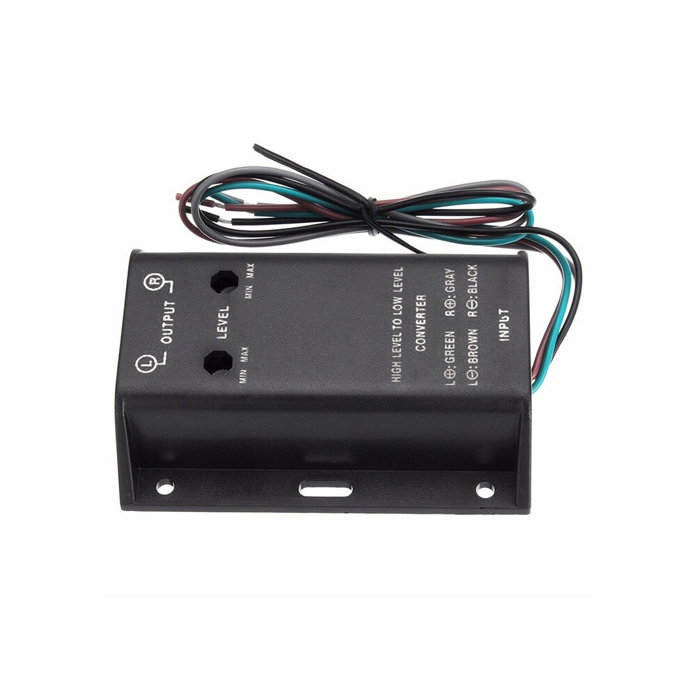 Stable Signal Easy Install Tweeters Practical Stereo Audio Converter Adapter HIGH TO LOW Adjustable Car Mounted Amplifier Output