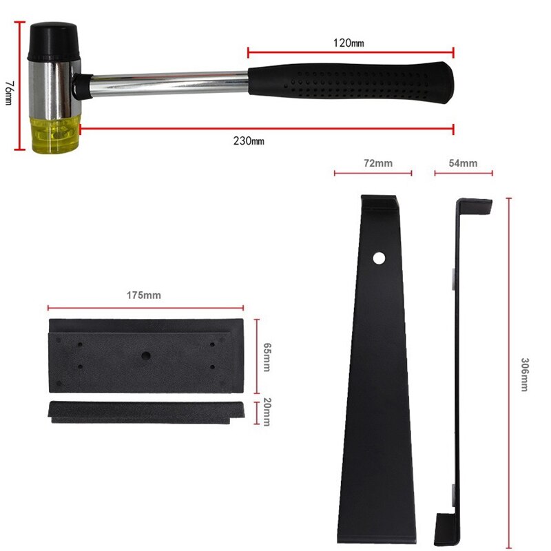 Laminate Flooring Installation Kit Set,Flooring Tools With Tape Measure, Spacers, Fiberglass Handle Mallet Tapping Block