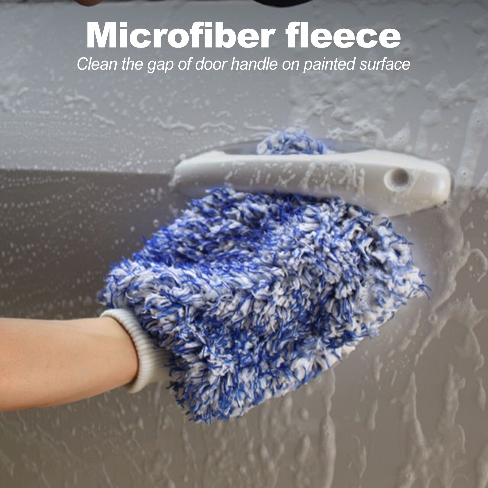 Luva multifuncional de microfibra, ultra portátil, anti-arranhão, lavagem de carro, acessórios, ferramentas de lavagem de carro