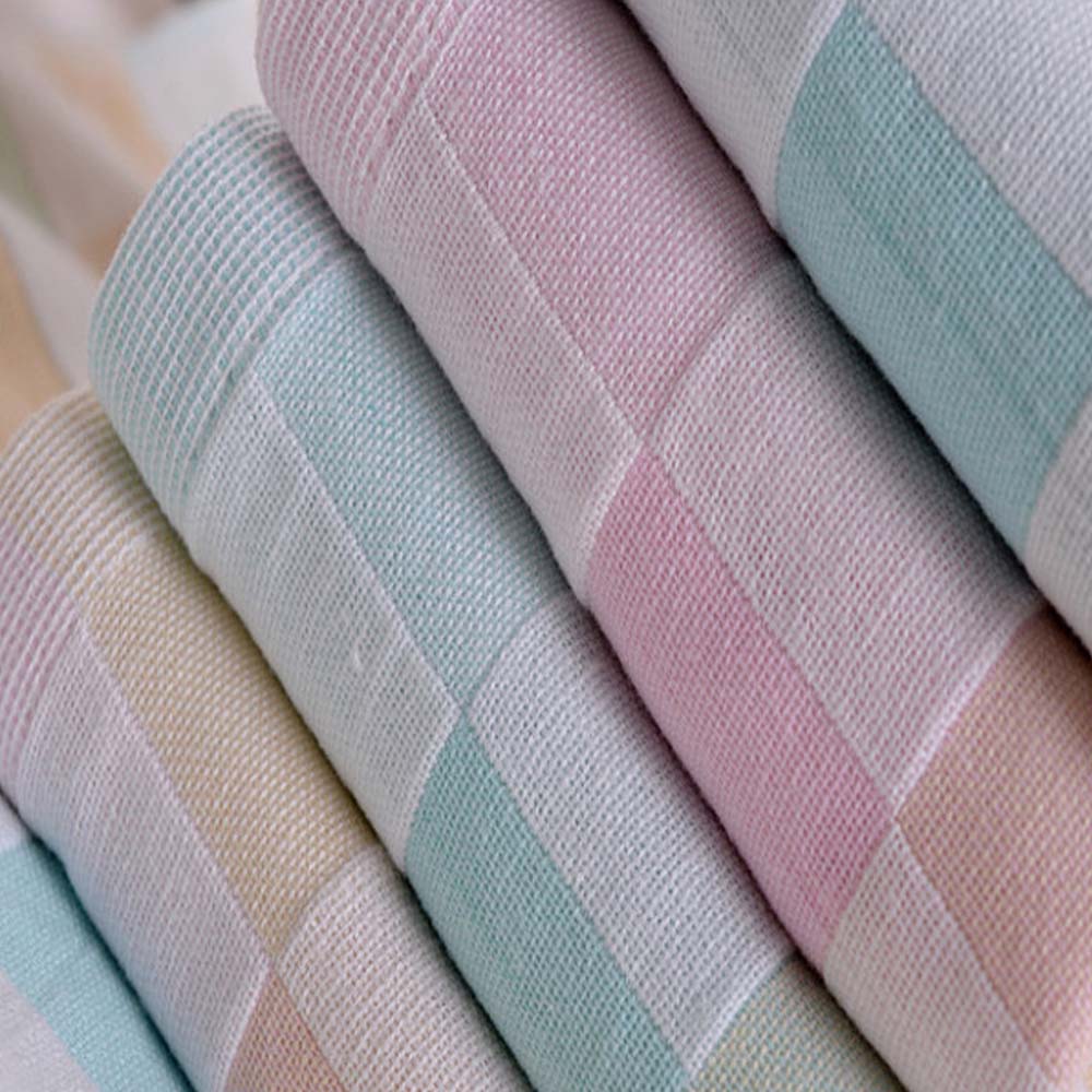 Cotton Gauze Lattice Square Towel Handkerchief Saliva Towel Children's Daily Necessities Double Color Gauze Towel Towel