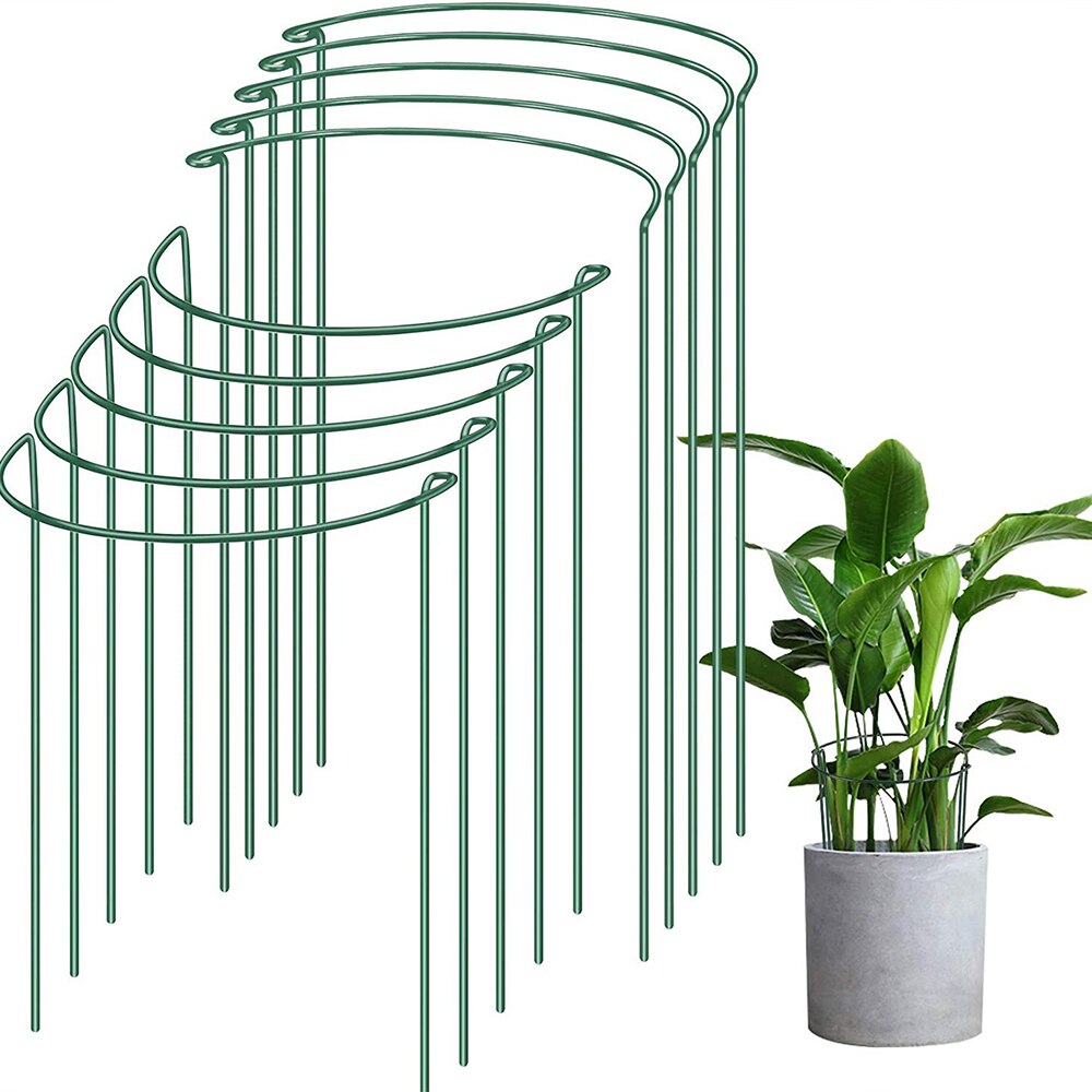 Potted Plants Plant Support Bracket Single Layer Steel Wire Flower Protection Bracket Beautifully Patio Nursery