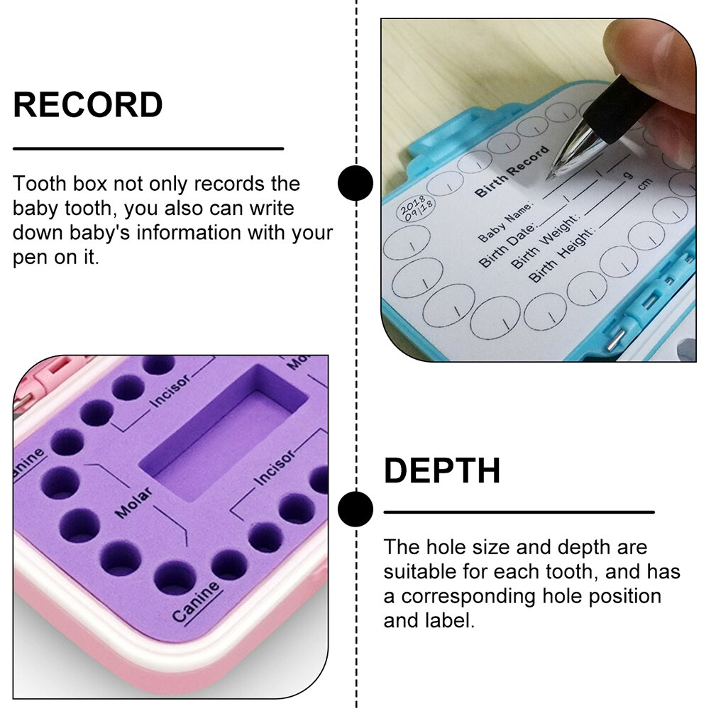 Tooth Fairy Box Baby Keepsake Box Tooth Holders for Kids Keepsake Tooth Box Case