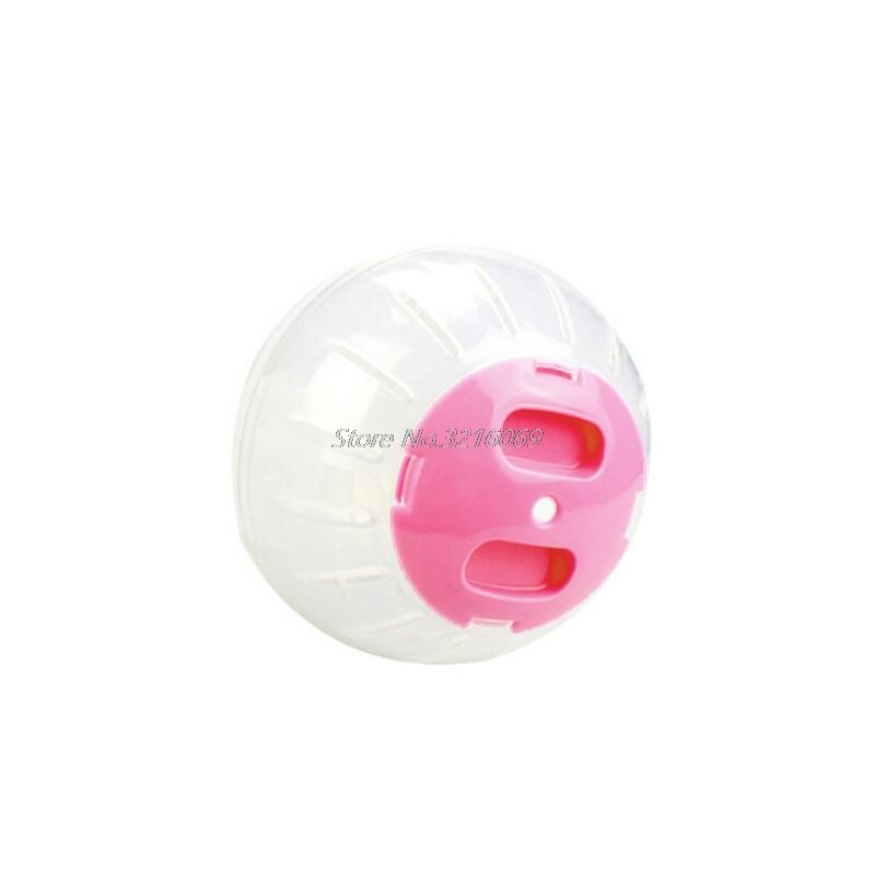 Hamster löpning träning hjul boll härligt litet djur chinchillor råtta möss lekplats husdjur leksaker burtillbehör: Rosa / S