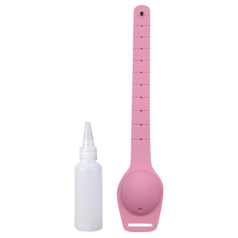 "Le meilleur" Gel de nettoyage des mains rechargeable distributeur de bracelet 12-13ml capacité portable petit presse savon 889: Rose