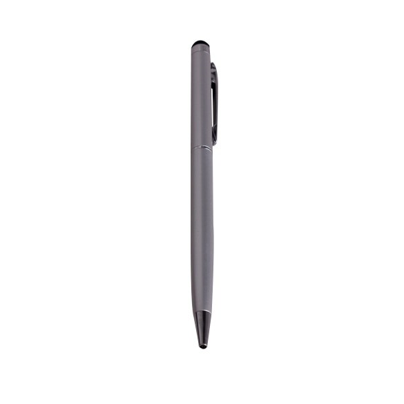 1Pc 2 In 1 Capacitieve Touch Stylus Pen Pointer Voor Iphone 3G 3GS 4G Ipad Htc Samsung zilver