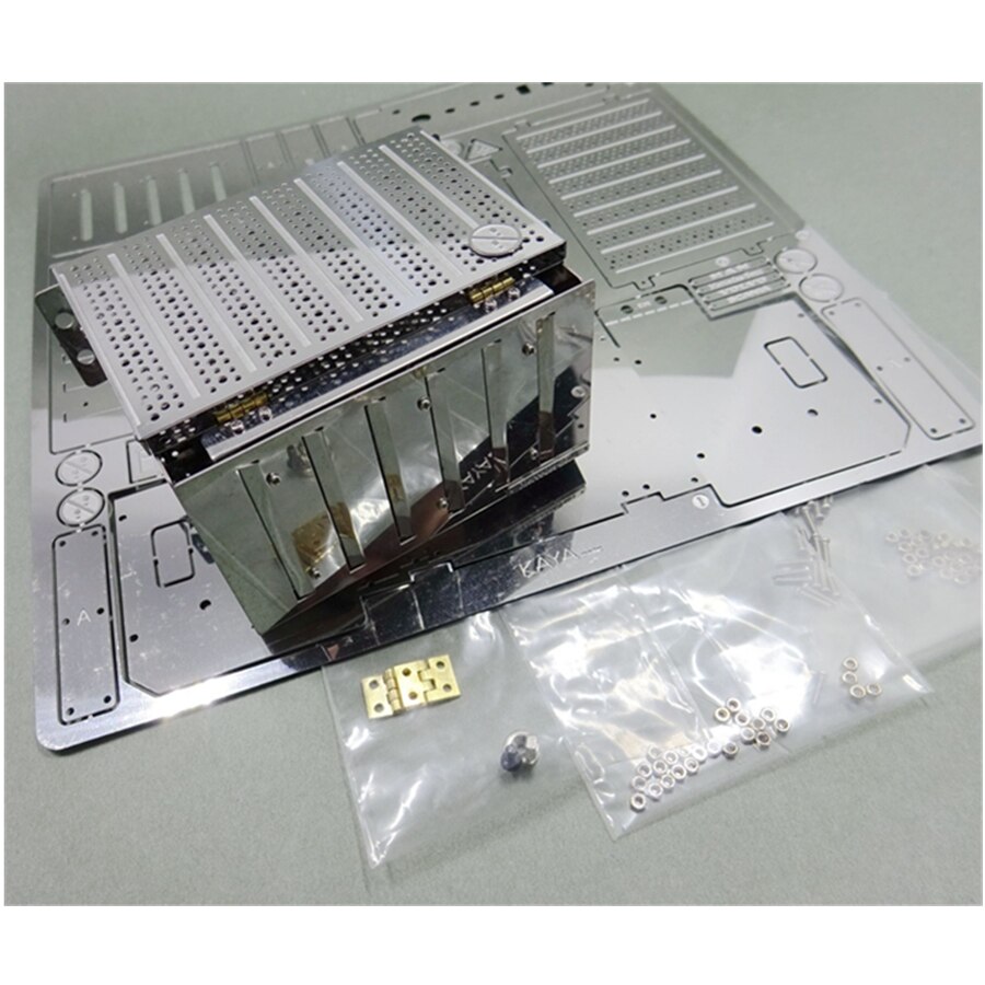 Jouet tracteur remorque Tamiya Actros camion, boîte à outils en acier inoxydable, modèle pour télécommande à échelle 1/14 pièces de mise à niveau