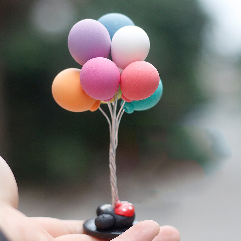 Cartoon Kleur Zachte Klei Reclame Ballon Decoratie Auto Accessoires Om Voor Meisjes Auto Decoratie Instrument Auto Accessoires: Colorful balloon
