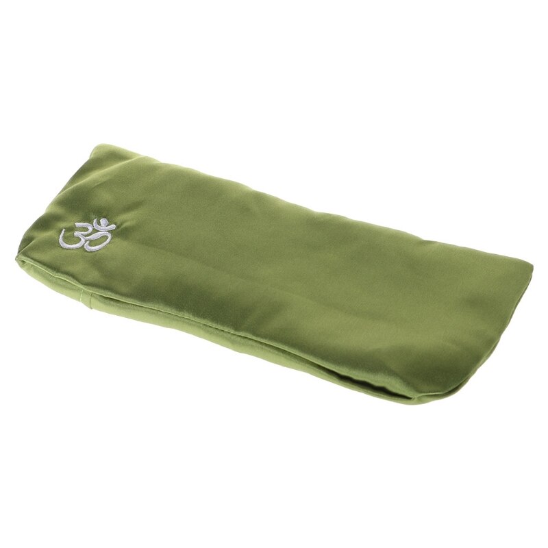 1pc yoga eye pillows silk cassia seed lavender massage relaxation mask aromatherapy: Green
