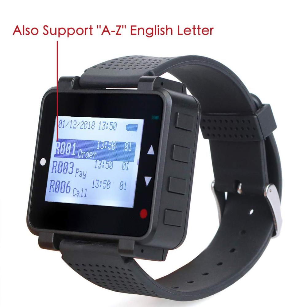 Reloj receptor Retekess T128 de 433,92 MHz para sistema de llamadas inalámbrico, camarero, buscapersonas, equipo de restaurante, servicio al cliente