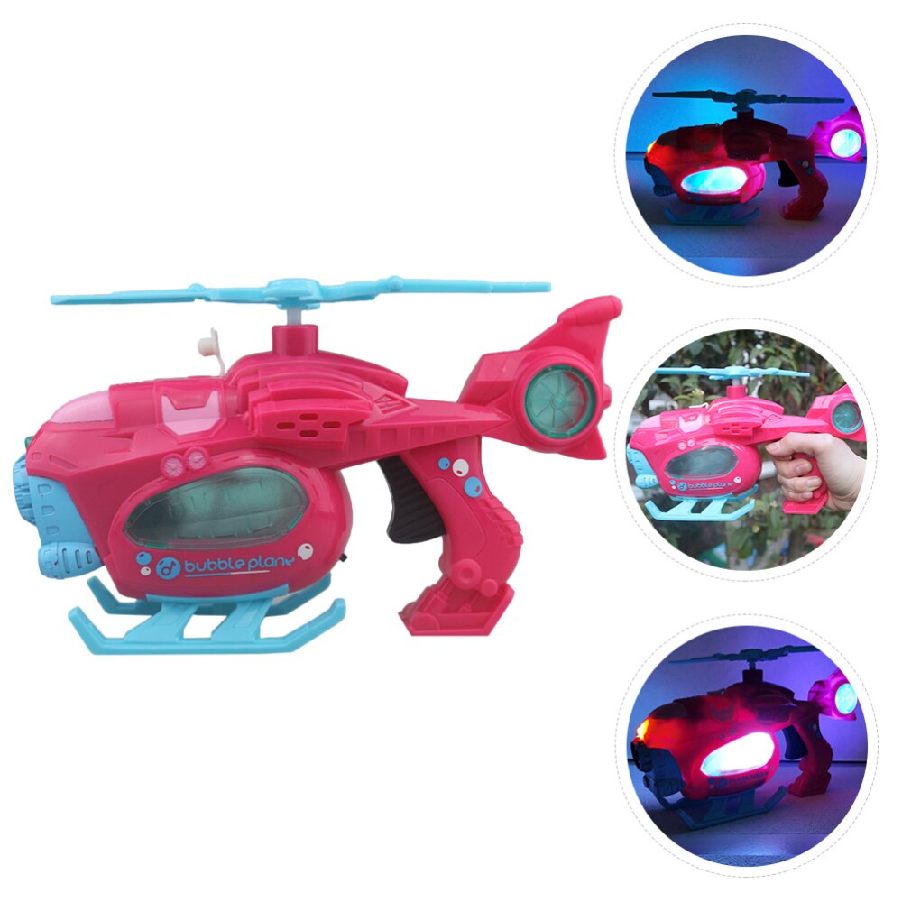 1 Set Bubbles Machine Electric Helicopter Bubble Maker Battery