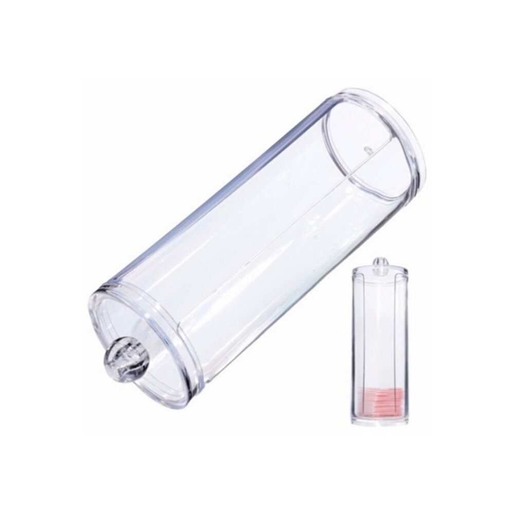 Transparante make-up organizers ronde cosmetische opbergers wattenschijfjes houder