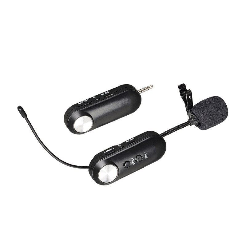 Wireless Microphone Clip-on Collar Tie Microphone Mobile Cell Phone Microphone Mic for Camera Recording