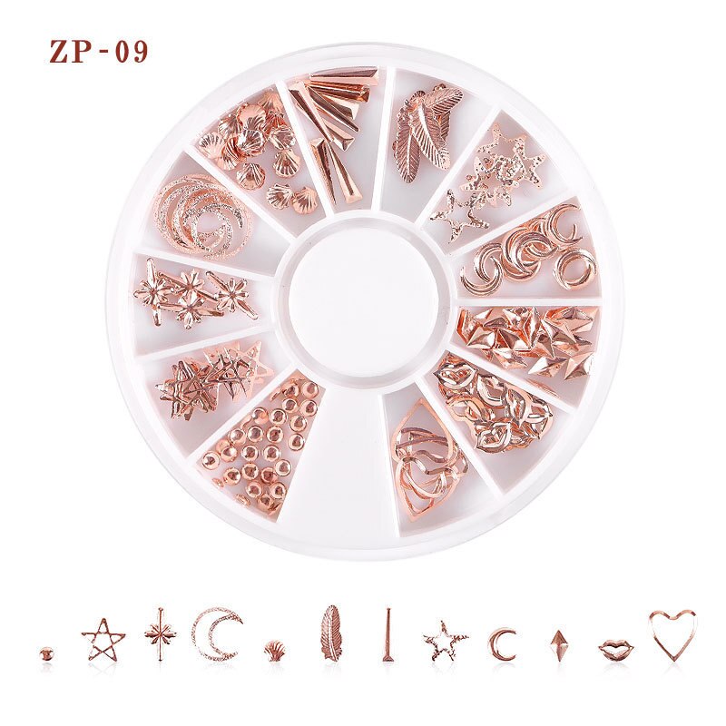 30 mønstre negle rhinestones sten ab farve rhinestone perler manicure til negle kunst dekorationer krystaller tilbehør: Zp -09