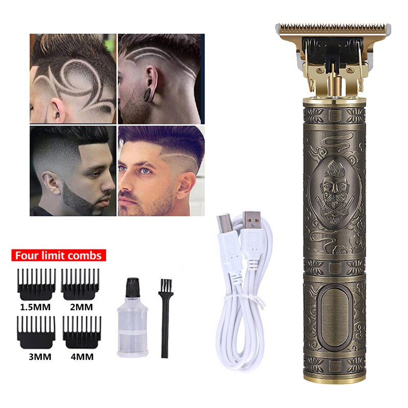 Hår trimmer usb genopladelig trimmer til mænd trådløs barbermaskine hårklipper barber hårskæremaskine haircut styling værktøj: G