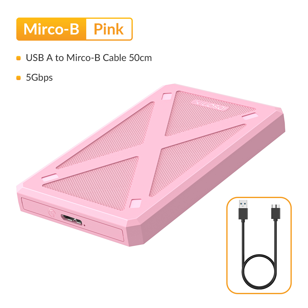 IDsonix-carcasa para disco duro SATA SSD de 2,5 pulgadas, USB tipo C a SATA3.0, 6Gbps, carcasa para disco duro externo para PC, portátil, almacenamiento de datos: Grey