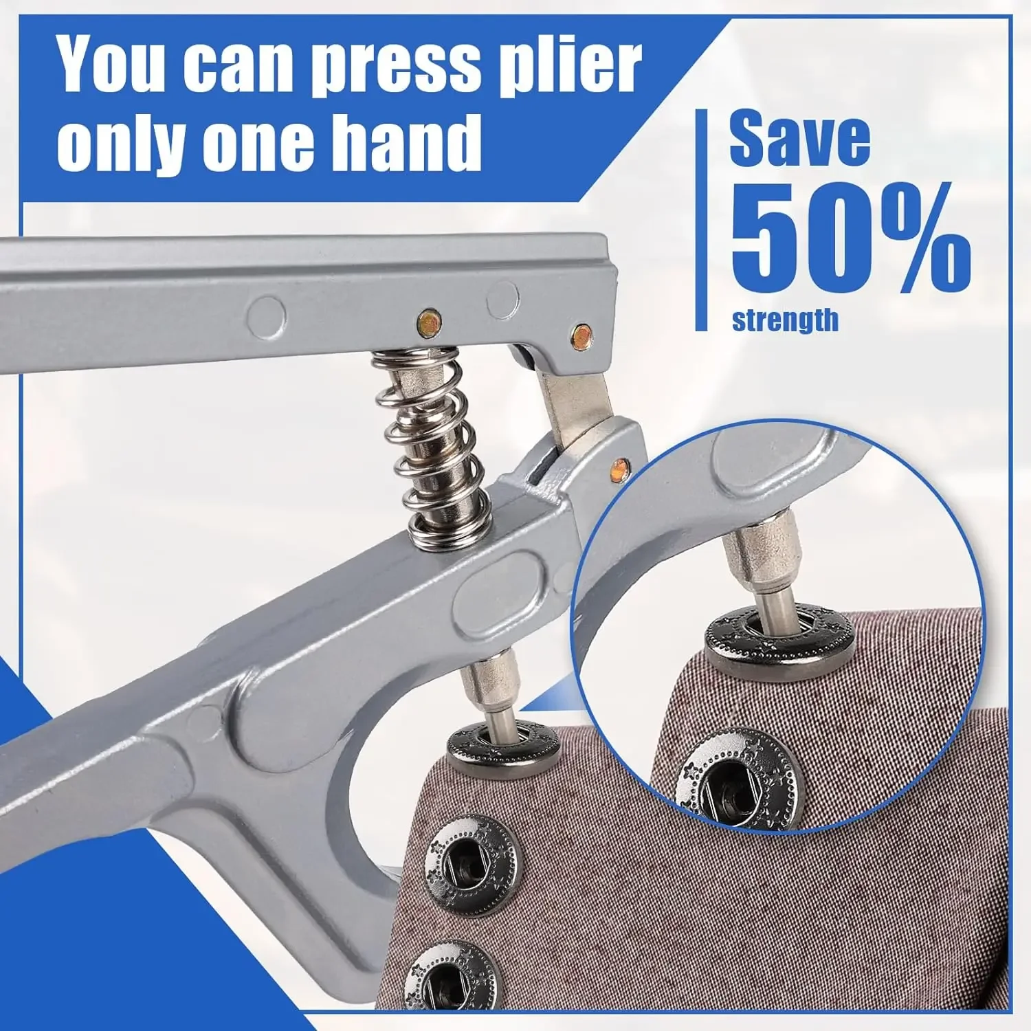 40 jeux de boutons-pression en métal avec pince, bouton de couture, Kit de fixation à pression épais, bricolage artisanal pour l'installation de vêtements à coudre