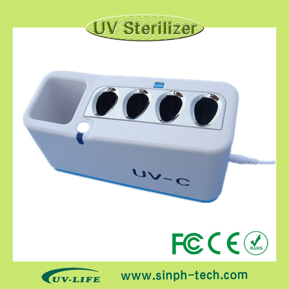 UV-C Home Toothbrush Sterilizing holder UV light tooth brush sanitizer UV tooth brush disinfector