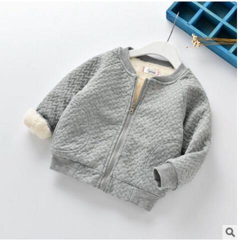 Veste d'hiver et d'automne pour garçons | Vêtements d'extérieur en velours Plus, manteau en coton pour enfants de 0 à 2 ans,