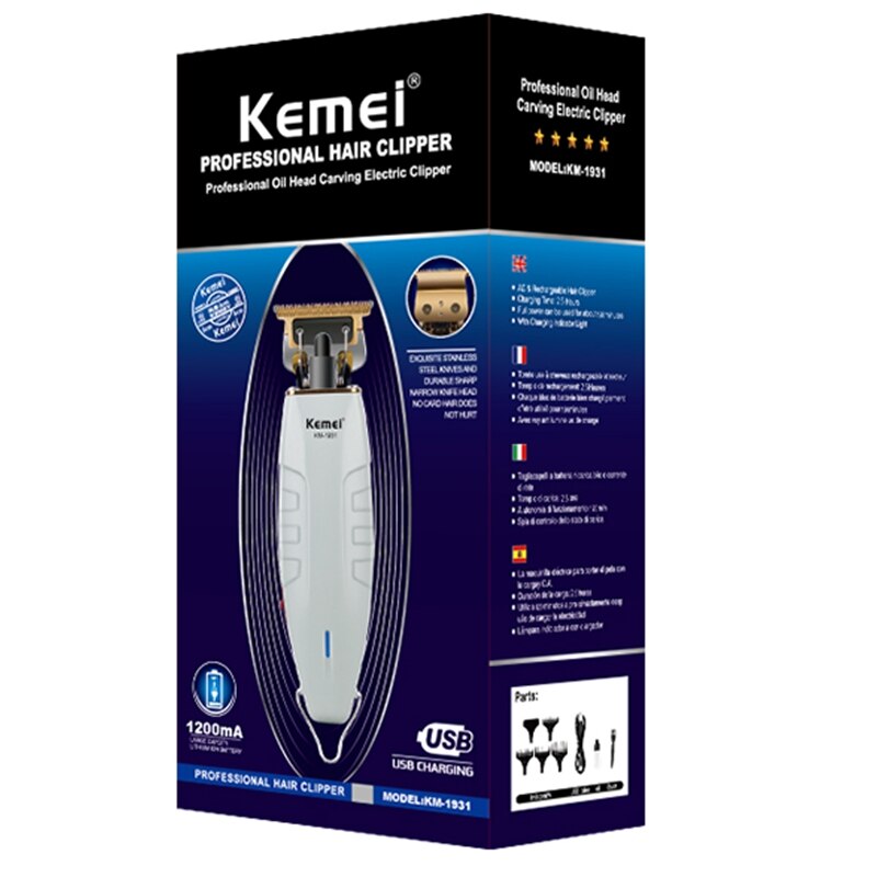 rechargeable finishing hair clipper barber grooming hair trimmer for men powerful electric hair cutter machine