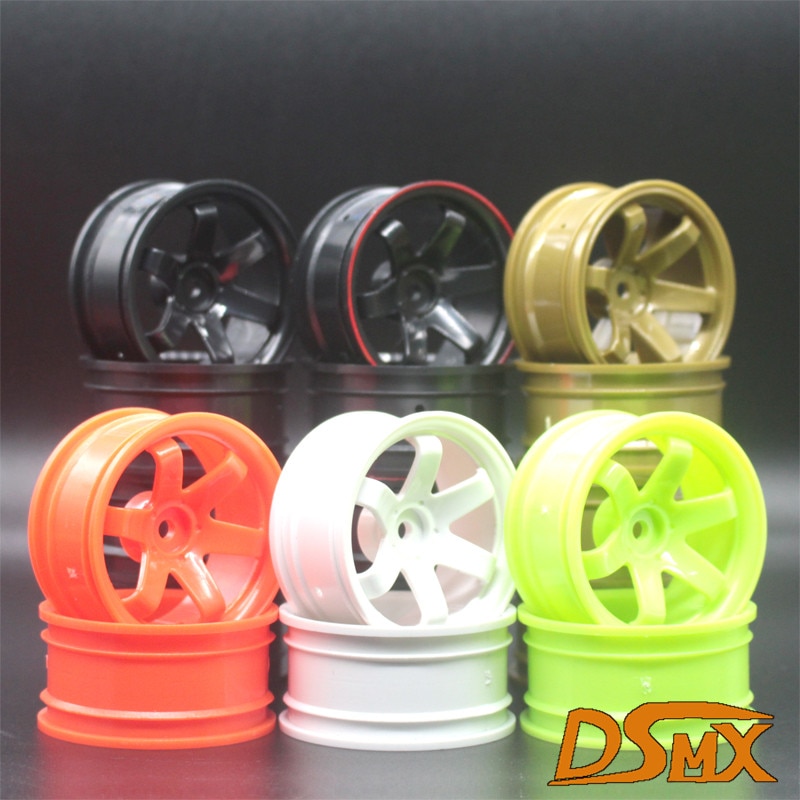 4 stuks 1Set Plastic Velg Fit HPI HSP RC model 1:10 On-Road Racing Car 701 voor HSP94123/94122/94103/D4/D3