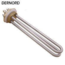 Elemento Tubular de inmersión para calentador de agua, tubo con rosca de latón BSP de 1 1500 &quot;, DC 48V 1/4 W tipo U