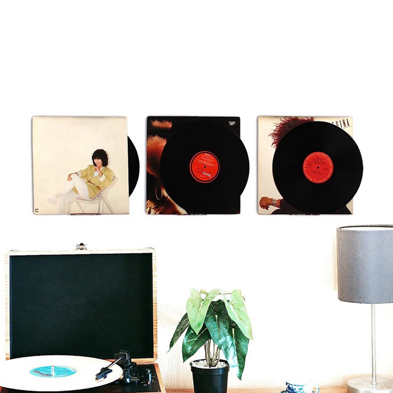 8er Pack klares Schallplatten regal Wand halterung Acryl album Platten halter Display Vinyl Schallplatten regalst änder
