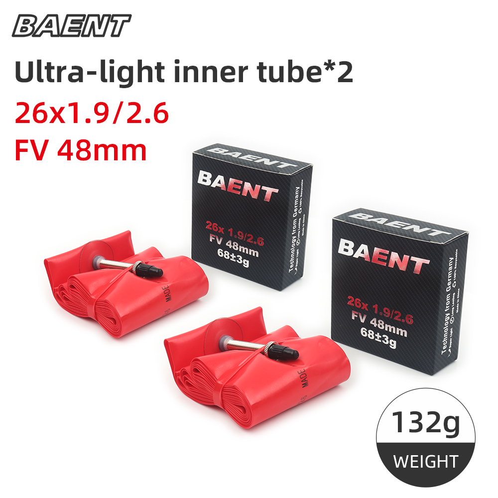 Baent TPU chambre à air de vélo ultralégère 29 pouces pneu de VTT 27.5 26 pouces 48mm valve française 1.26-1.75 1.9-2.7 pièces de vélo: Kaki