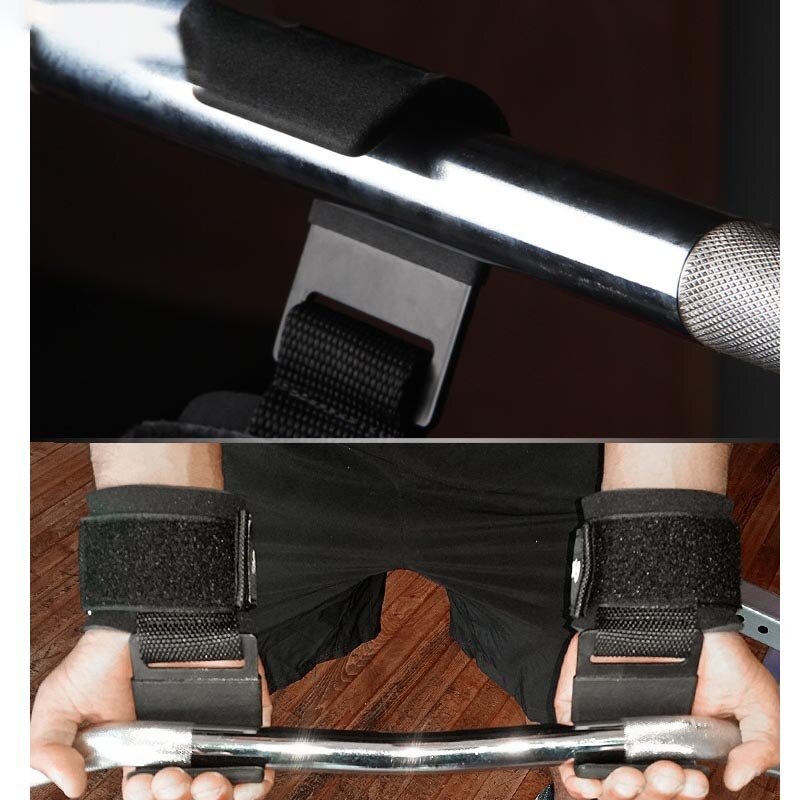 1 para zdatność waga hak robić podnoszenia siłownia podnoszenie ciężarów szkolenia uchwyty pasy wsparcie nadgarstka ciężary moc hantle hak