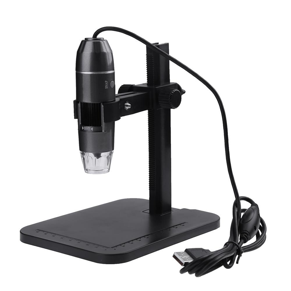 USB Digital Microscope 5MP 1000X Electronic Endoscope Magnifier Zoom Camera with 8 LED Adjustable Brightness Uniform Soft Light