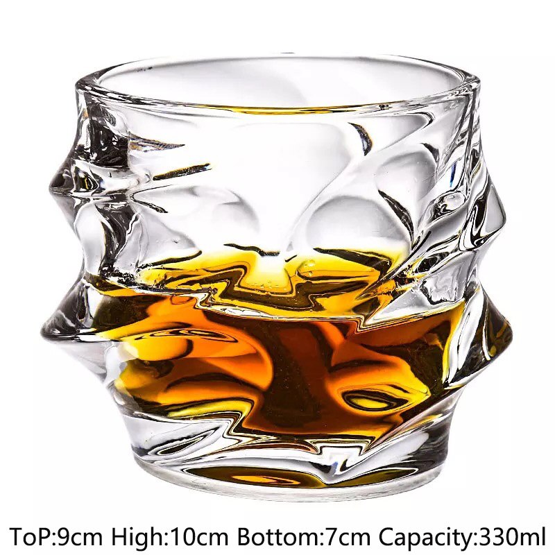 Whiskey Glasses,Old Fashioned Whiskey Glasses, Scotch Whisky, Bourbon, Cocktails, RUM, Durable Bar Spirit Glass: 10