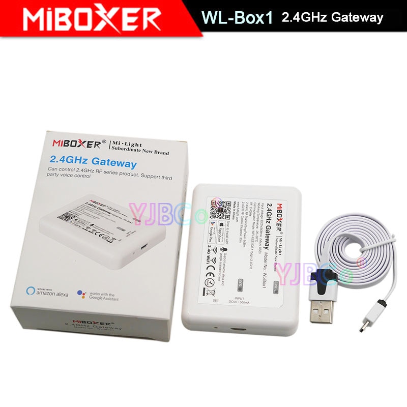 Dc5v miboxer trådløs wifi wl-eske 1- kontroller kompatibel med ios / andriod-system trådløs appkontroll til cw ww rgb-pære