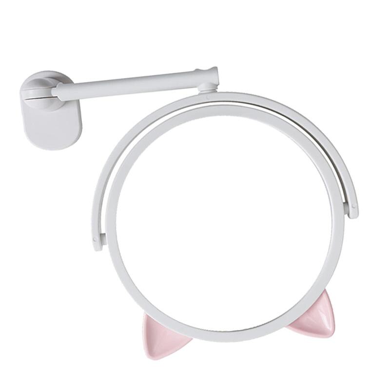 Kattenoor make-upspiegel aan de muur gemonteerde cosmeticaspiegel badkamer make-upspiegel draaibare kaptafelspiegel make-up tools