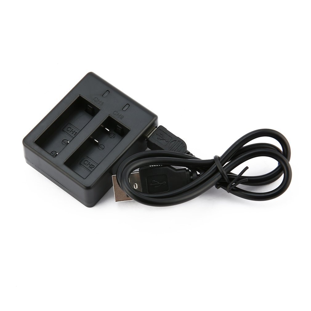 Voor Sjcam Camera Accessoires Batterij Dual Charger Voor SJ4000 SJ4000 Wifi SJ4000 + SJ5000 Wifi SJ5000 + Plus M10 Met usb Kabel