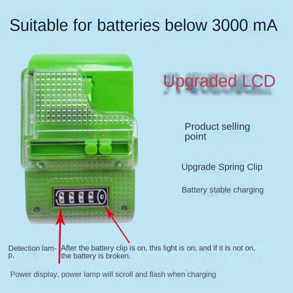 LCD Display Universal Battery Charger US Plug Universal Mobile Battery Charger Charging Adapter