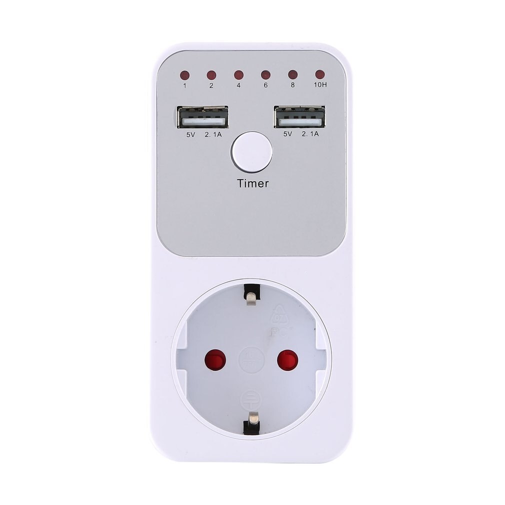 EU Plug Countdown Timer Switch Smart Control Plug-In Socket Auto Shut Off Outlet Electronic Device