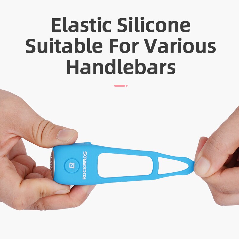 Rockbros elektrische fietsbel 110 db hoorns regenbestendig mtb fietsstuur silicagel omhulsel ring fietsbel fietsaccessoires