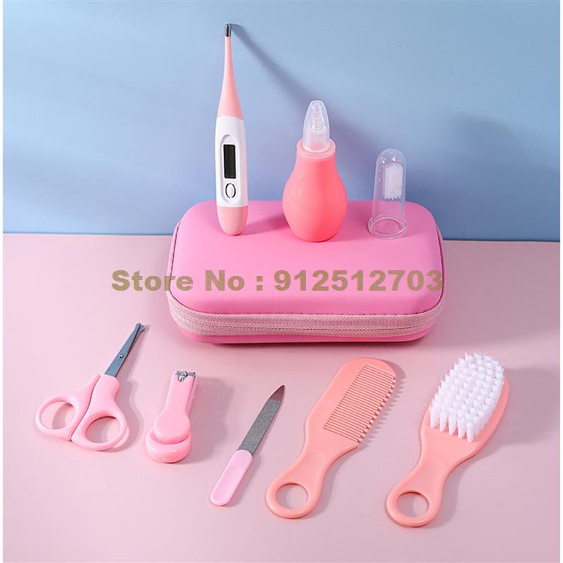 8/10/12pcs Baby Care Kit Baby Hygiene Kit Nail Scissors Clipper Portable Infant Child Health Care Tools Sets For Toddler: 8pcs t-2