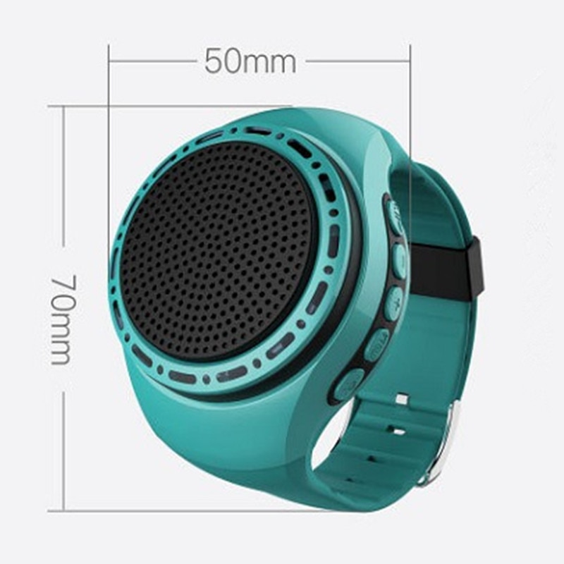 Watch Speaker Bluetooth Speakers Bracelet Sport MP3 Player TF Card Support FM Audio Radio Selfie Control Smart Wrist Portable