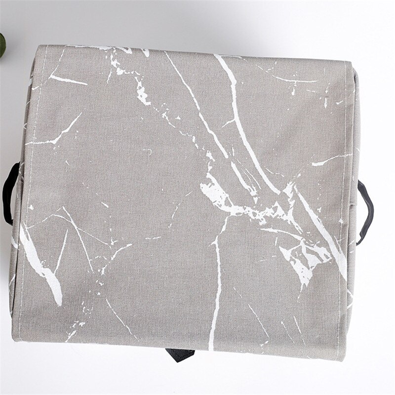 Caja de almacenamiento con de mármol de 30x35x20 cm, caja organizadora para zapatos , funda negra de tela para ropa, cajas y contenedores de almacenamiento plegables