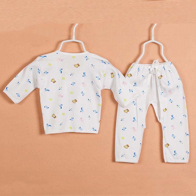 Pasgeboren Baby Jongen Meisje Zachte Katoenen Pyjama Kleding Set Nachtkleding Nachtkleding Outfit Voor Pasgeboren Baby Baby Doek 0-3M