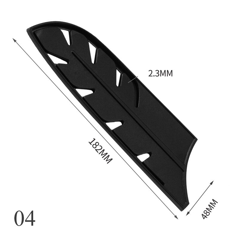 Fourreau de protection en plastique pour couteau de Chef , couteau de cuisine Multi Style noir, fournitures de protection des bords des couteaux, étui de protection des lames: 04