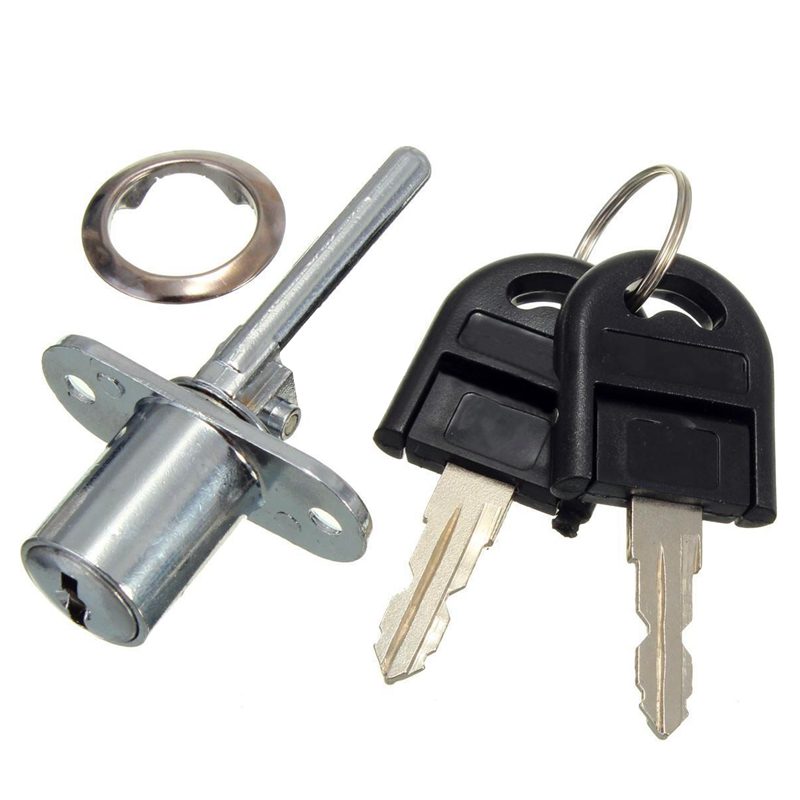 Zinklegering Computer Bureau Kabinet Mailbox Ladekast Locker Cam Slot Met Sleutels, Zilver: Default Title