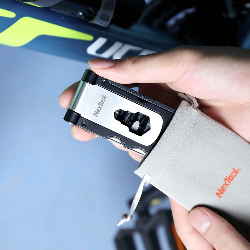 Xiaomi youpin nextool multifunktionelt cykelværktøj mini lomme cykel værktøjskasse udendørs skruenøgle reparationsværktøj magnetisk ærme