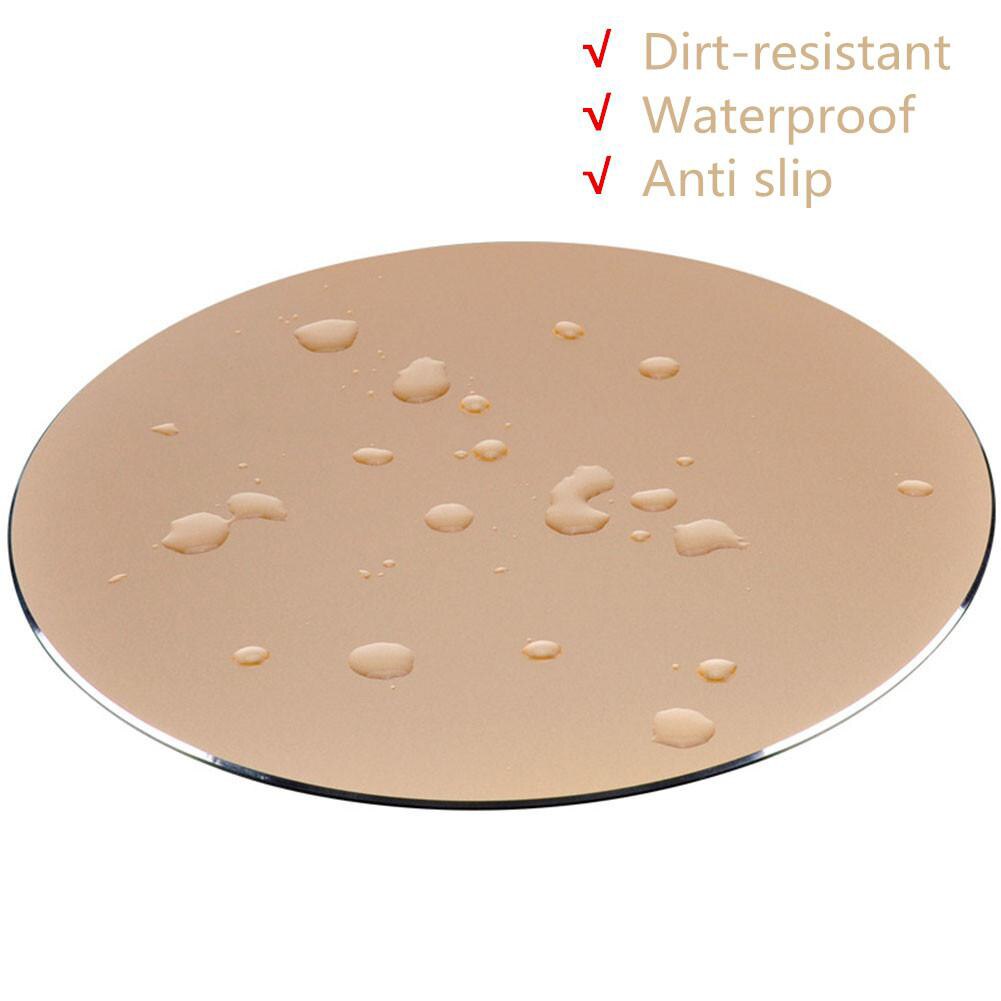 Aluminium Alloy Waterproof Round Desktop Gaming Mouse Mat Pad Computer Accessory